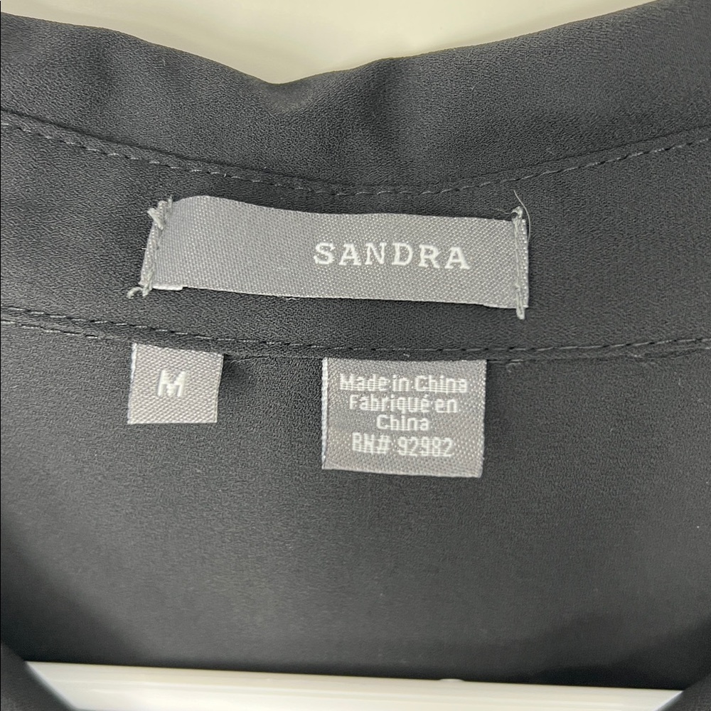 Sandra Ingrish Women’s Button Down Blouse Medium - image 4